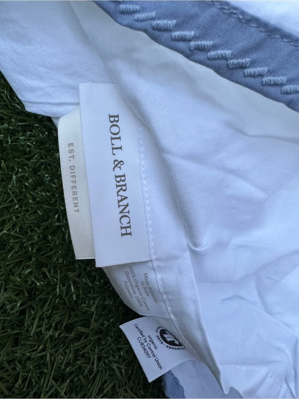 Boll & Branch Signature Organic Cotton Hemmed Sheet Set, King new with tags $300